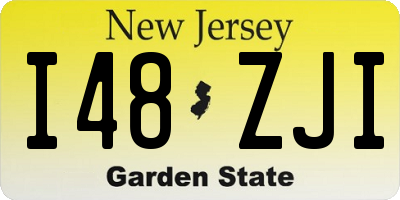 NJ license plate I48ZJI