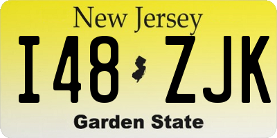 NJ license plate I48ZJK