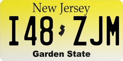 NJ license plate I48ZJM