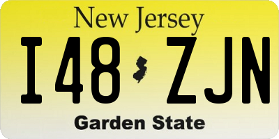 NJ license plate I48ZJN