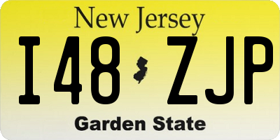 NJ license plate I48ZJP