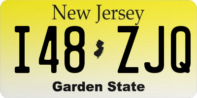 NJ license plate I48ZJQ