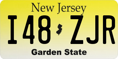 NJ license plate I48ZJR