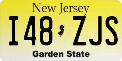 NJ license plate I48ZJS