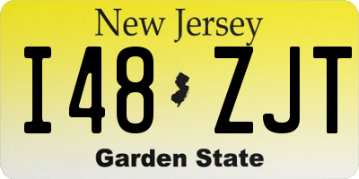 NJ license plate I48ZJT