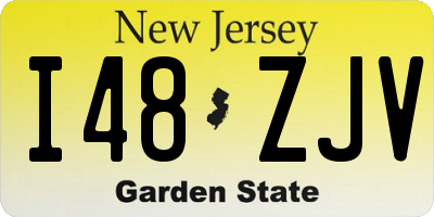 NJ license plate I48ZJV