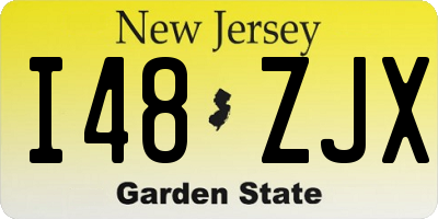 NJ license plate I48ZJX