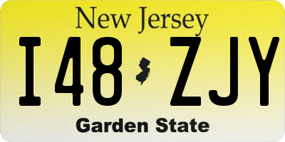 NJ license plate I48ZJY