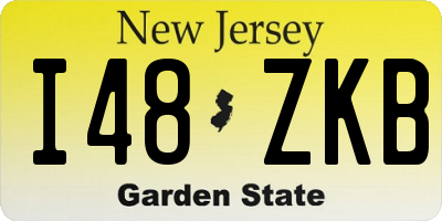 NJ license plate I48ZKB