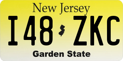 NJ license plate I48ZKC