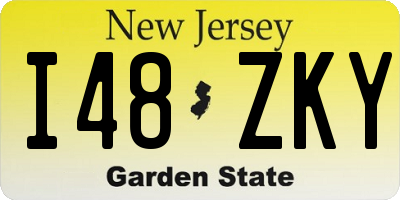 NJ license plate I48ZKY