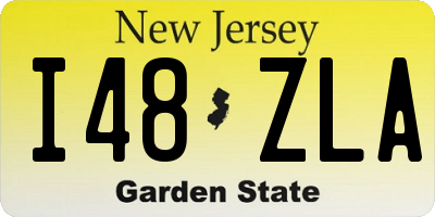 NJ license plate I48ZLA