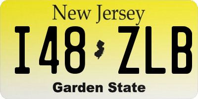 NJ license plate I48ZLB