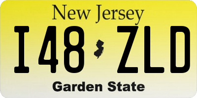 NJ license plate I48ZLD