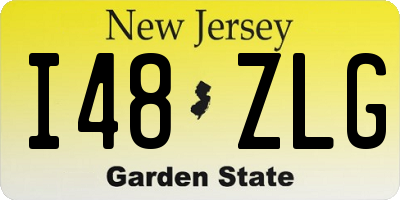 NJ license plate I48ZLG