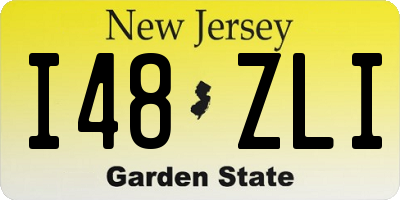 NJ license plate I48ZLI