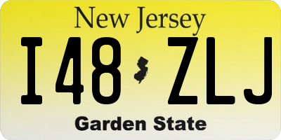 NJ license plate I48ZLJ