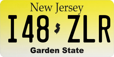 NJ license plate I48ZLR