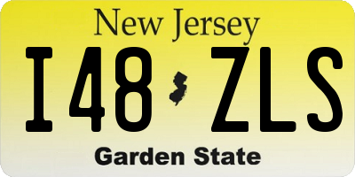 NJ license plate I48ZLS