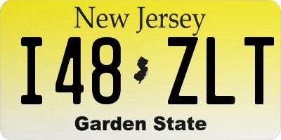 NJ license plate I48ZLT