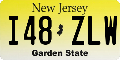 NJ license plate I48ZLW