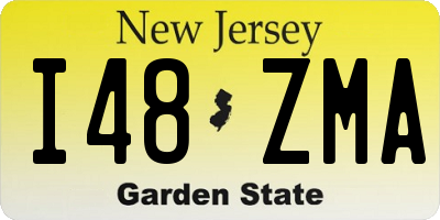 NJ license plate I48ZMA