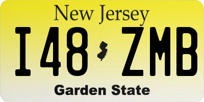 NJ license plate I48ZMB