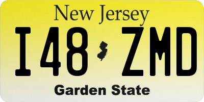 NJ license plate I48ZMD