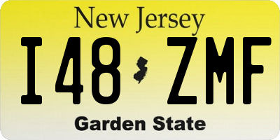 NJ license plate I48ZMF