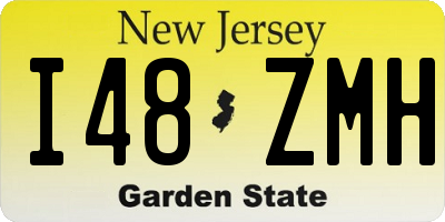 NJ license plate I48ZMH