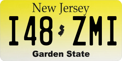 NJ license plate I48ZMI
