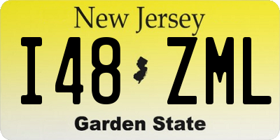 NJ license plate I48ZML