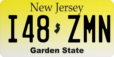 NJ license plate I48ZMN