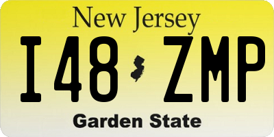 NJ license plate I48ZMP