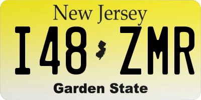 NJ license plate I48ZMR