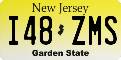 NJ license plate I48ZMS