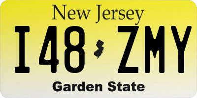 NJ license plate I48ZMY