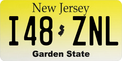 NJ license plate I48ZNL