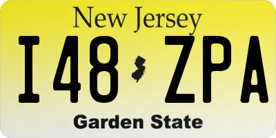 NJ license plate I48ZPA
