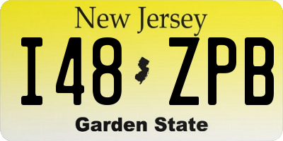 NJ license plate I48ZPB