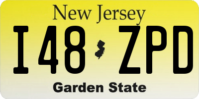 NJ license plate I48ZPD