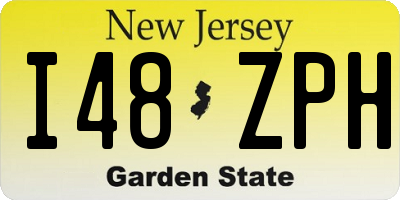 NJ license plate I48ZPH