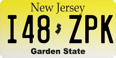 NJ license plate I48ZPK