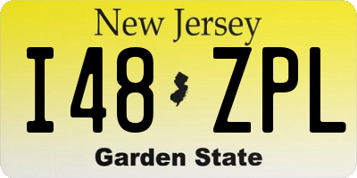 NJ license plate I48ZPL
