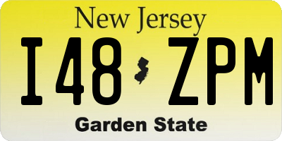 NJ license plate I48ZPM