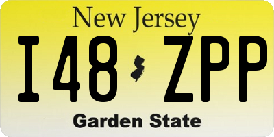 NJ license plate I48ZPP