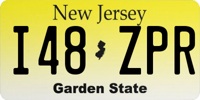 NJ license plate I48ZPR