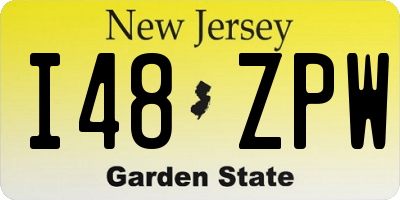 NJ license plate I48ZPW