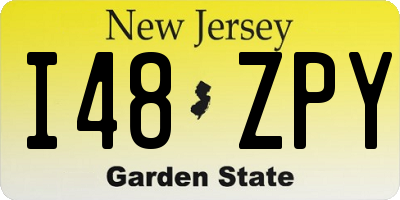 NJ license plate I48ZPY