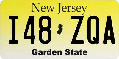 NJ license plate I48ZQA